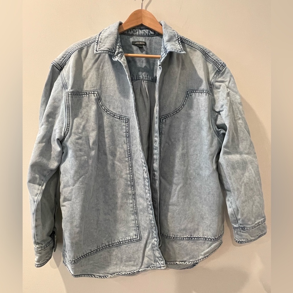Wild Fable Light Blue Oversized Denim Jacket